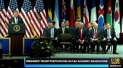 President Trump participates in F.B.I. Academy Graduation