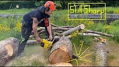 Chainsaw tips , How to Buck Logs on the Ground