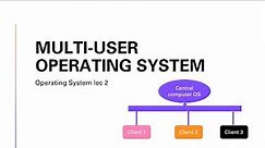 multiuser operating system | in detail | OS