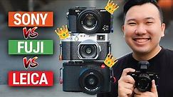 The ULTIMATE EDC Camera Comparison! Fuji X100V Leica Q2 Sony RX1RII