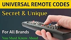 Universal Remote Codes Work On All Types Of Remote Control
