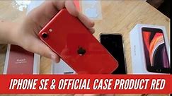 IPhone SE 2020 Product Red & Official Red Leather Case Unboxing Setup & Review first Impressions