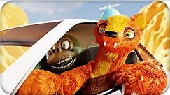 Willy the weasel driving a car for 45 seconds