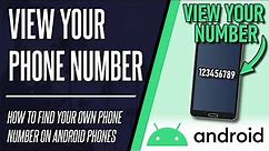 How to Check Your Phone Number on Android Phone