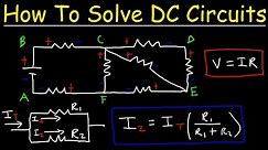 How To Solve Any Resistors In Series and Parallel Combination Circuit Problems in Physics