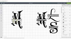 Create Split Letter Monogram Font Free