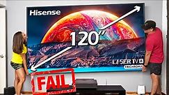 120" Hisense Laser TV - Failed Setup