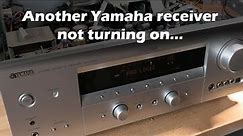 Yamaha receiver not turning on