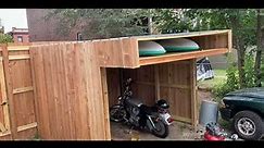 My DIY Journey: Building a Motorcycle Shed with Storage and Privacy Fence