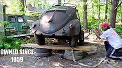 Oval Vw Beetle Rescue - Rare 1956 found Sitting 40 Years Pulled from its Grave - Saving it!