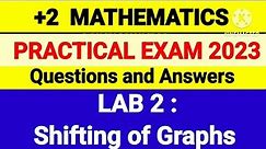 Plus Two Maths Practical Exam 2023 Lab 2 Questions and Answers ##plustwopractical #plustwomaths