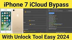iPhone 7 iCloud Bypass With Unlock Tool Easy 2024