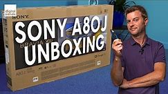 Sony A80J OLED Unboxing, Setup, First Impressions | Sony XR65-A80J
