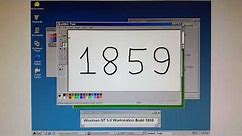 Windows NT 5.0 Workstation 빌드 1859