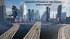 Interactive Procedural City Creator, a new Unreal Engine 5 city builder - First look