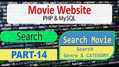 Movie Website Part 14 Search - Search Movie, Category, Genre Using PHP and MySQL - Techy Biro