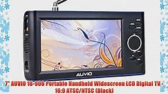 7 AUVIO 16-906 Portable Handheld Widescreen LCD Digital TV - 16:9 ATSC/NTSC (Black)