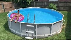 How to Install An Above Ground Pool // Intex