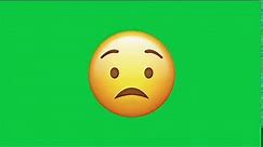 Worried Emoji Green Screen Footage Royalty Free Download Stock Video 2019