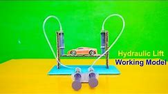 Hydraulic Lift Project For School | Science Project Easy