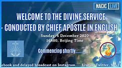 Transmission of the Divine Service with the Chief Apostle on Sunday, 6 December 2020.