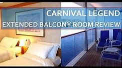 Carnival Legend Extended Balcony Stateroom Tour - Cabin 7260 (ADA Ambulatory Accessible Cabin)