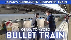 Osaka to Kyoto Japan on Shinkansen Bullet Train 2024