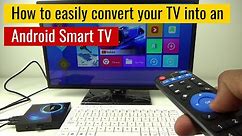 T95 Android TV Box Smart TV Box 10.0 4GB+64GB 6K Quad Core WIFI 64Bit CPU Player