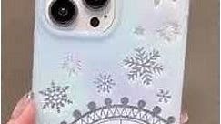 Dreamy Snowflake Cute Phone Case for iPhones 11, 12, 13, 14, 15 Pro Max, and 15 Plus - KBCPC234
