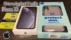 StraightTalk IPhone XR Unboxing & Protect Onn Rugged Case