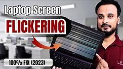 FIX Laptop Screen FLICKERING and BLINKING Problem | Laptop ki screen flickering ho to kya karen