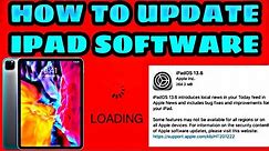 How To : Software Updates on iPad 7th Generation