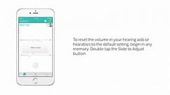 TruLink Hearing App Tutorial: How to reset the volume in your ...