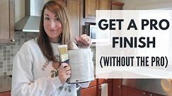 Painting Cabinets With a Pro Finish WITHOUT a Sprayer | How to Paint Kitchen Cabinets, DIY Style