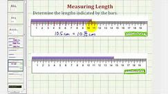Ex: Measure Lengths in Centimeters - Decimal Notation and Mixed Numbers