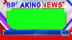 Breaking News Template Green Screen | Broadcast News Frame | Free to Use