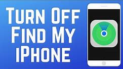 How to Turn Off Find My iPhone 2024