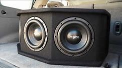 Skar Audio 2,100 Watt SDR-3X8D2 Triple 8-inch Loaded Subwoofer Enclosure Demo!!