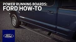 Using Power-Deployable Running Boards | Ford How-To | Ford