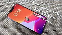 Apple iPhone 13 Pro Max - SIM CARD How to remove, replace and insert your SIM Card 13, Pro & Pro Max