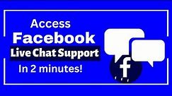 How To Contact Facebook Support In 2024 | How To Chat With Facebook Live Support And Fix Your Issues