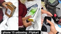 I phone 15 unboxing | Flipkart | open box delivery #iphone #flipkart #unbox