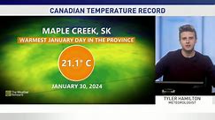 Canada just soared past 21 degrees in January, how history was made