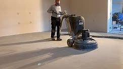 Concrete Staining And Polishing From Start To Finish / 9 Step Grind