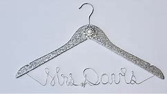 DIY Glitter Bridal Hanger