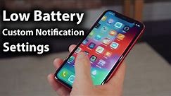 iPhone Low Battery Custom Notification Settings | Apple info