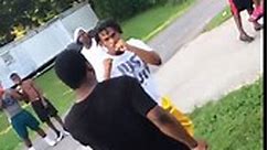 Hood fight two black guys fighting because a cigarette dispute