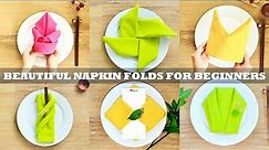Beginner Napkin Folding Video Tutorial - 6 Beautiful Folds in 6 Minutes - Episode 36