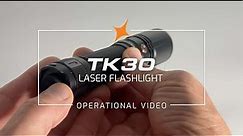 Fenix TK30 LEP Laser Flashlight Features and Demonstration Video
