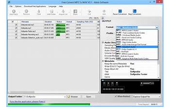 Free WAV MP3 Converter screenshot #3